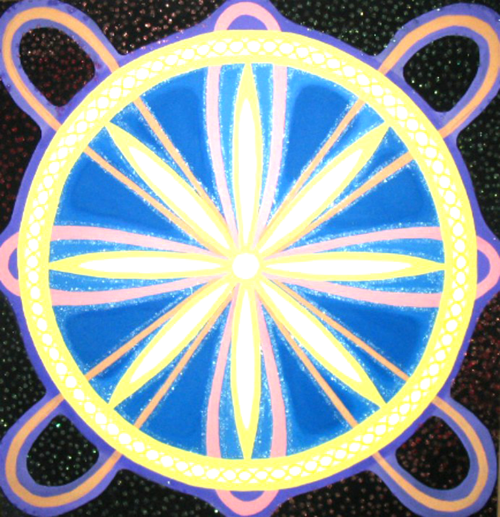 Suur Õnnemandala 2004 Akrüül 187x187 Erakogus