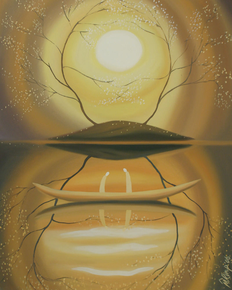 Kahekesi ühes paadis 2007 Giclee-graafika 120x90 Lõuend alusraamil Müügis 700 €