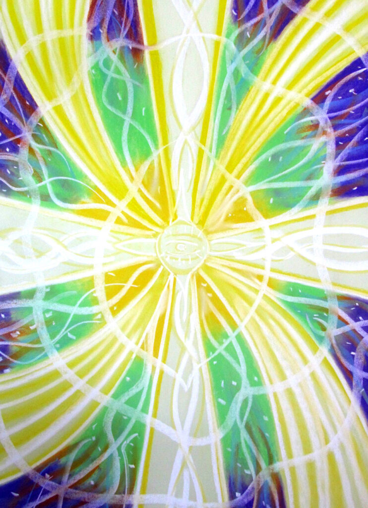 Ruumienergiat uuendav mandala 1, 2015 Pastell 120x80 Erakogus