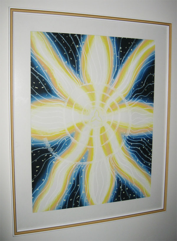 Ruumienergiat uuendav mandala 5, 2008 Pastell 50x65 Erakogus
