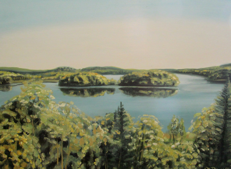 Kevadine Pühajärv. Õli 93x69 Papp 2015 Müügis 700 €