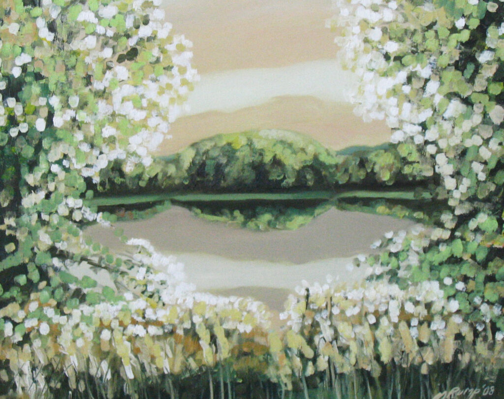 Kevadine Pangodi järv 2007 Õli. Erakogu