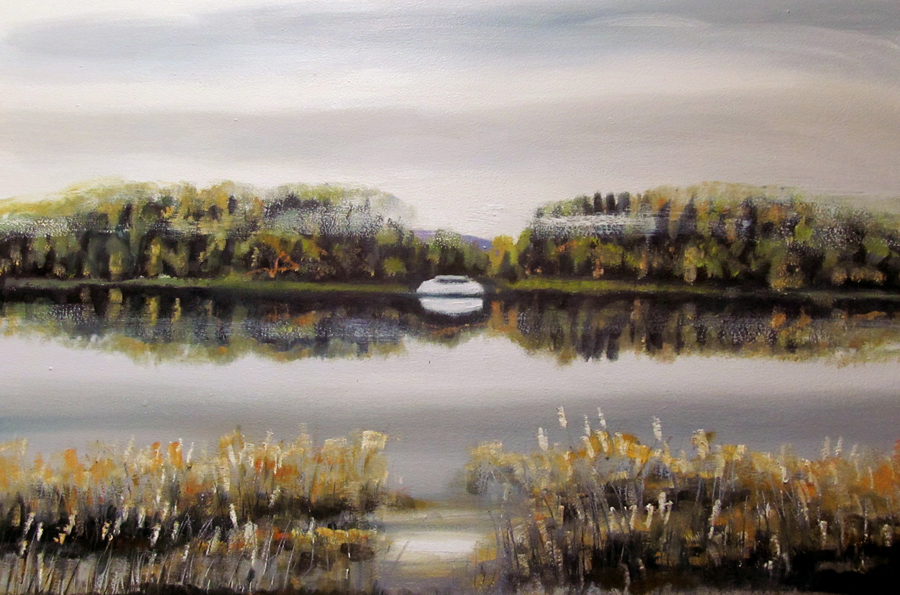 Suvehommik Pühajärvel 2015 Õli 93x69 Müügis 400 €