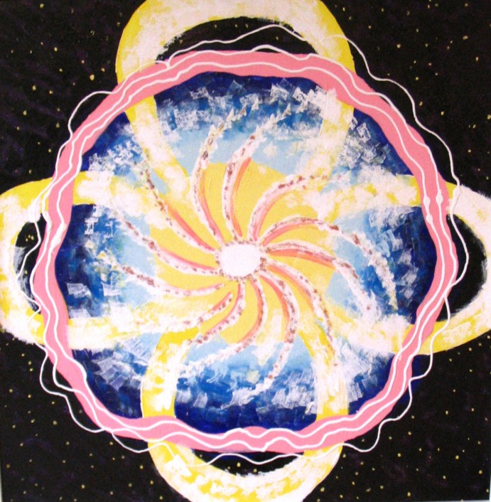 Õnnemandala 2. 2009 Akrüül 100x100 Erakogus