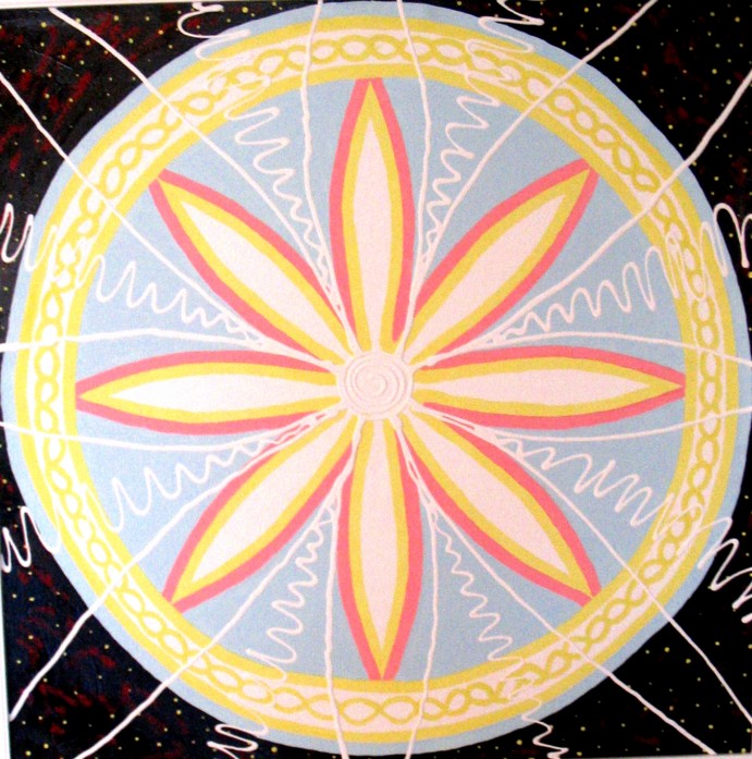 Õnnemandala 6. 2009 Akrüül 100x100 Erakogus