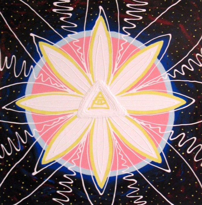 Õnnemandala 7. 2009 Akrüül 100x100 Erakogus