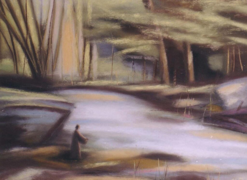 Palve jõele 1997 Pastell 50x65 Erakogus