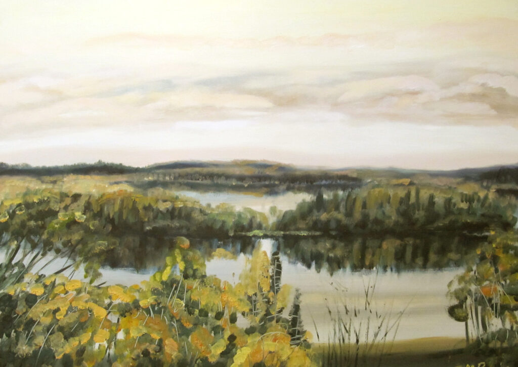 Sügisene Pühajärv 2015 Õli, Papp 69x93 Erakogus
