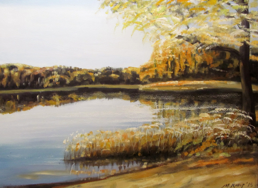 Sügis Pühajärvel 2 Õli 93X69 Papp 2015 Erakogus