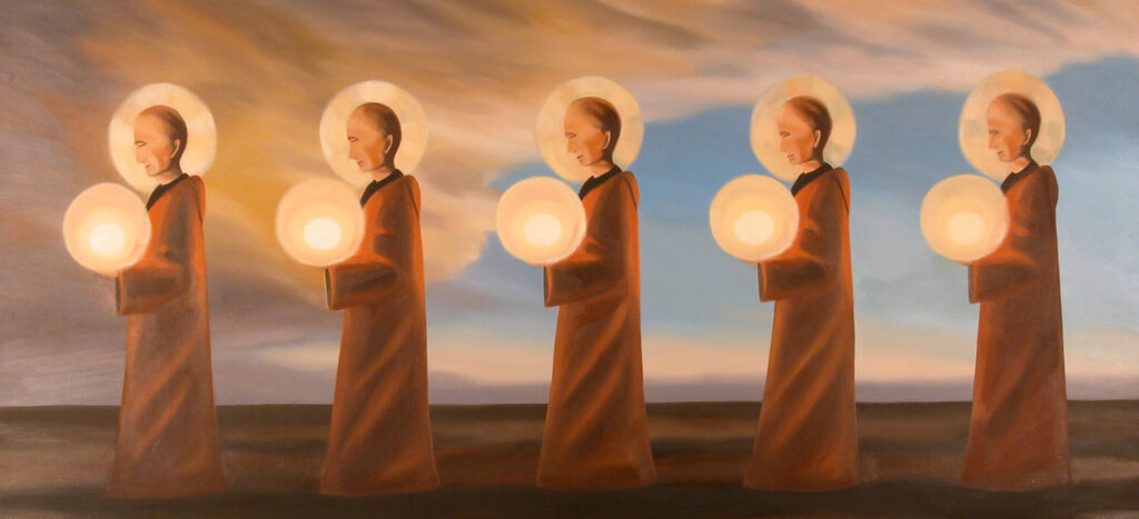 Valgusekandjad 1997 Giclee-graafika 200x100 Lõuend alusraamil 500 €