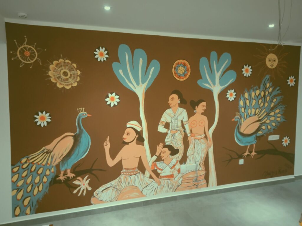 Hotell-Villa Ferola Sri Lanka teemaline seinamaal 6x2,50 m tellimustöö (Polhena Sri Lanka 2025)